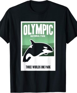 Funny Retro Olympic National Park Orcas Islands T-Shirt Gift