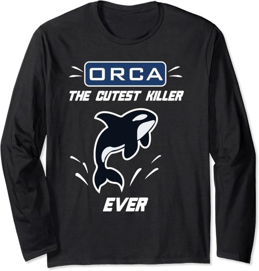 Longview Washington Orca the cutest killer whale ever t-shir Long Sleeve T-Shirt